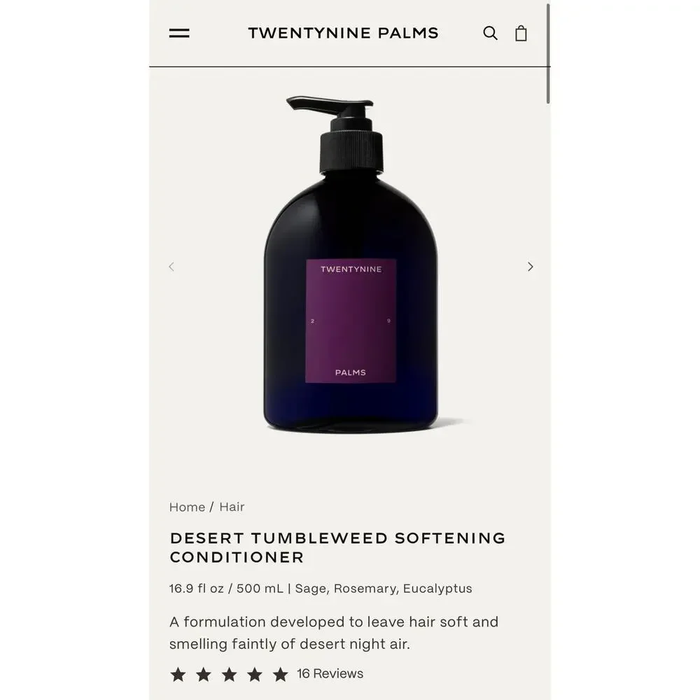 $108 New Twentynine Palms Desert Tumbleweed Shampoo & Conditioner